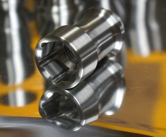20x set 14x1.5 Titanium Lug Wheel Nut Locking Open End
